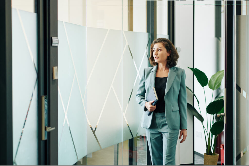 Confident beautiful businesswoman
