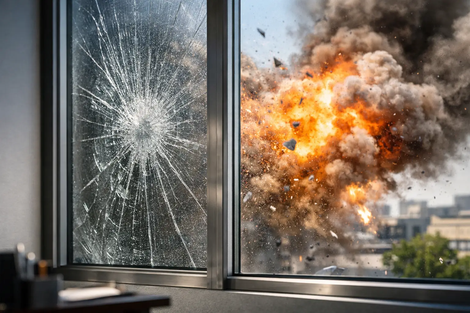 Glass Bomb Blast Protection for Existing Windows