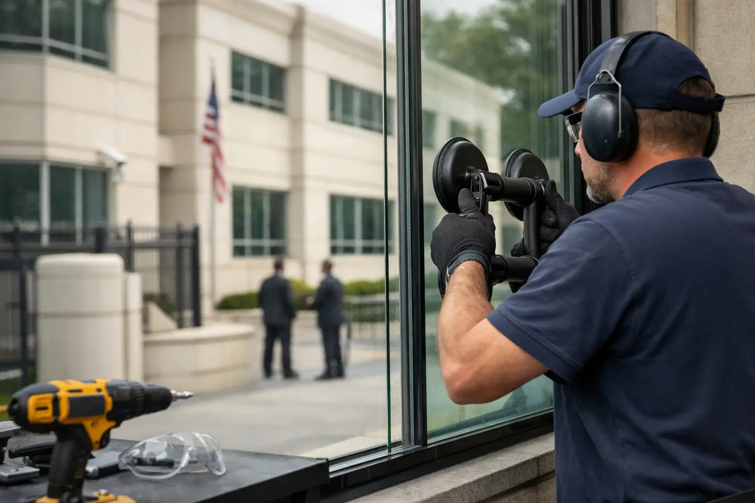 Embassy Glazing Upgrade Example for Secure Retrofit